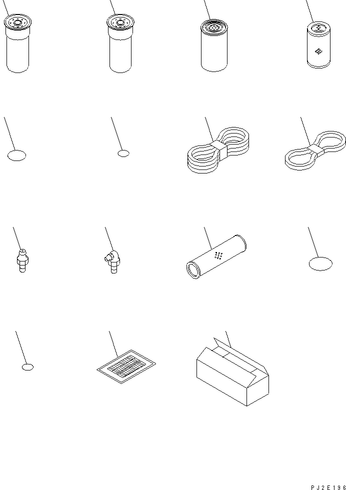 Схема запчастей Komatsu WA600-3D - ЗАП. ЧАСТИ (ИСПАНИЯ)(№-) АКСЕССУАРЫ И ИНСТРУМЕНТ
