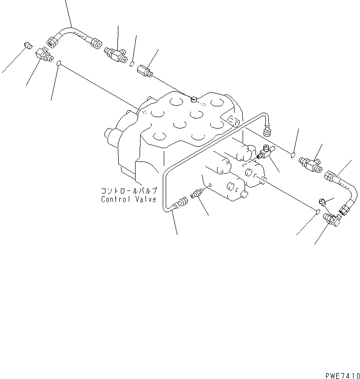Схема запчастей Komatsu WA600-3D - КОНТРОЛЬНЫЙ КЛАПАН (2-Х СЕЦИОНН.) (/) ОСНОВН. КОМПОНЕНТЫ И РЕМКОМПЛЕКТЫ