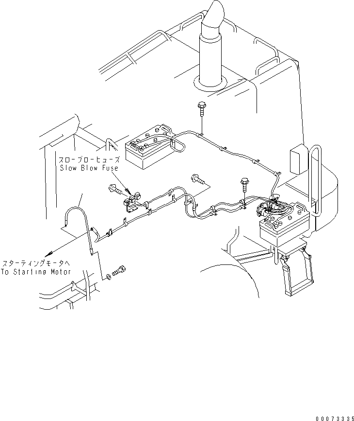Схема запчастей Komatsu WA600-3 - ДВИГАТЕЛЬ (ЗАДН. Э/ПРОВОДКА)(№-) КОМПОНЕНТЫ ДВИГАТЕЛЯ