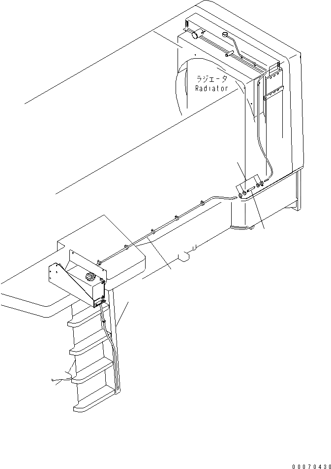 Схема запчастей Komatsu WA600-3 - РАДИАТОР (ВТОРИЧН. БАК ТРУБЫ)(№-) СИСТЕМА ОХЛАЖДЕНИЯ
