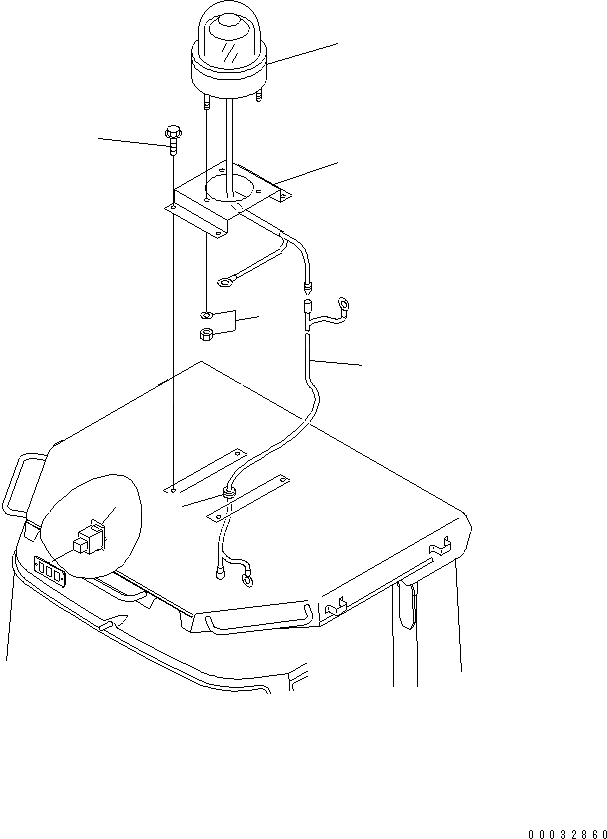 Схема запчастей Komatsu WA600-3 - СИГНАЛЬН. ЛАМПА ЭЛЕКТРИКА