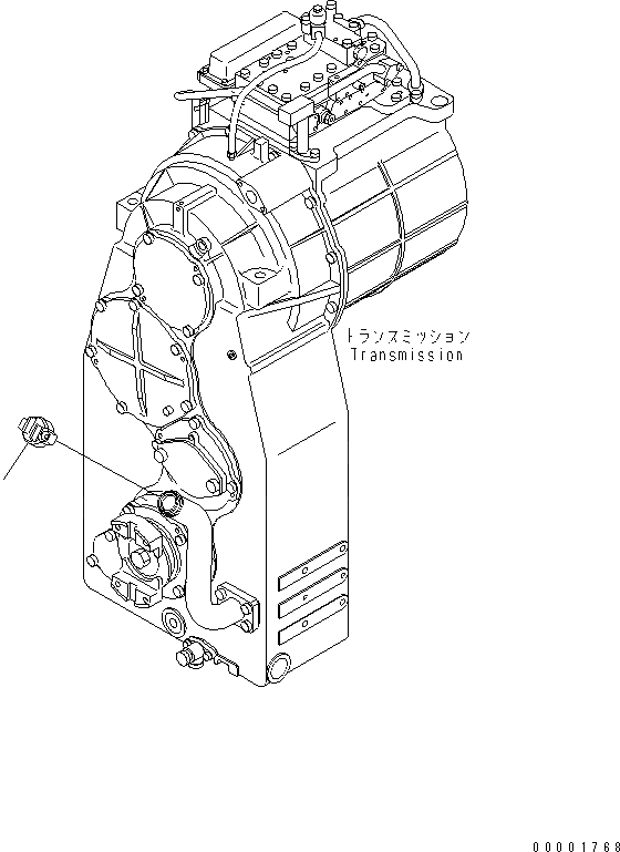 Схема запчастей Komatsu WA600-3 - ТРАНСМИССИЯ (КРЫШКА)(№-) ГИДРОТРАНСФОРМАТОР И ТРАНСМИССИЯ