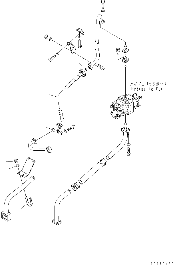 Схема запчастей Komatsu WA600-3 - ГИДРОТРАНСФОРМАТОР И ТРАНСМИССИЯ ЛИНИЯ (НАСОС ТРУБЫ)(№-) ГИДРОТРАНСФОРМАТОР И ТРАНСМИССИЯ
