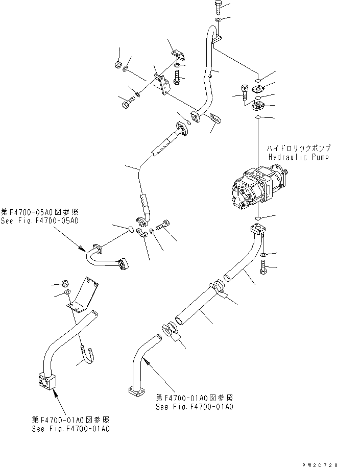 Схема запчастей Komatsu WA600-3 - ГИДРОТРАНСФОРМАТОР И ТРАНСМИССИЯ ЛИНИЯ (НАСОС ТРУБЫ¤ ВСАСЫВ. И ПОДАЮЩ.)(№-) ГИДРОТРАНСФОРМАТОР И ТРАНСМИССИЯ