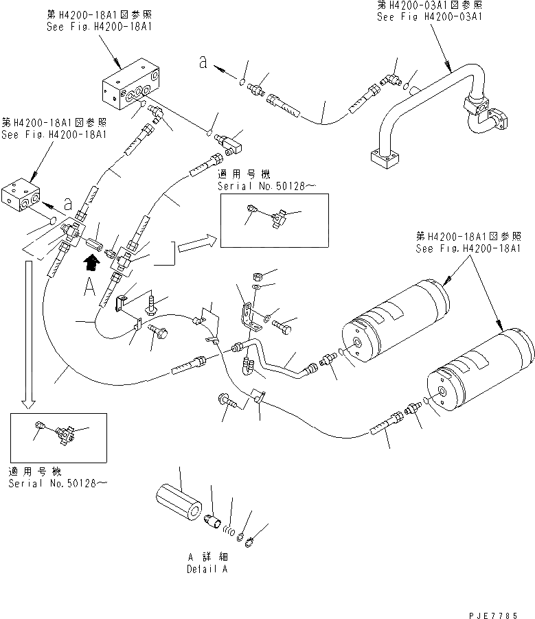 Схема запчастей Komatsu WA600-3 - ГИДРАВЛ ЛИНИЯ (АККУМУЛЯТОР¤ ЗАГРУЗОЧН. КЛАПАН¤ УПРАВЛЯЮЩ. КЛАПАН И ЭЛЕМЕНТЫ КРЕПЛЕНИЯ) (С ECSS)(№-) ГИДРАВЛИКА
