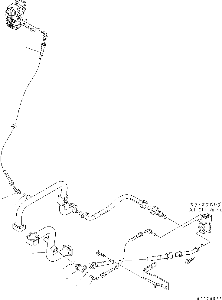 Схема запчастей Komatsu WA600-3 - ГИДРАВЛ ЛИНИЯ (ОТСЕКАЮЩ. КЛАПАН¤ ВОЗВРАТ.) (С ECSS)(№-) ГИДРАВЛИКА