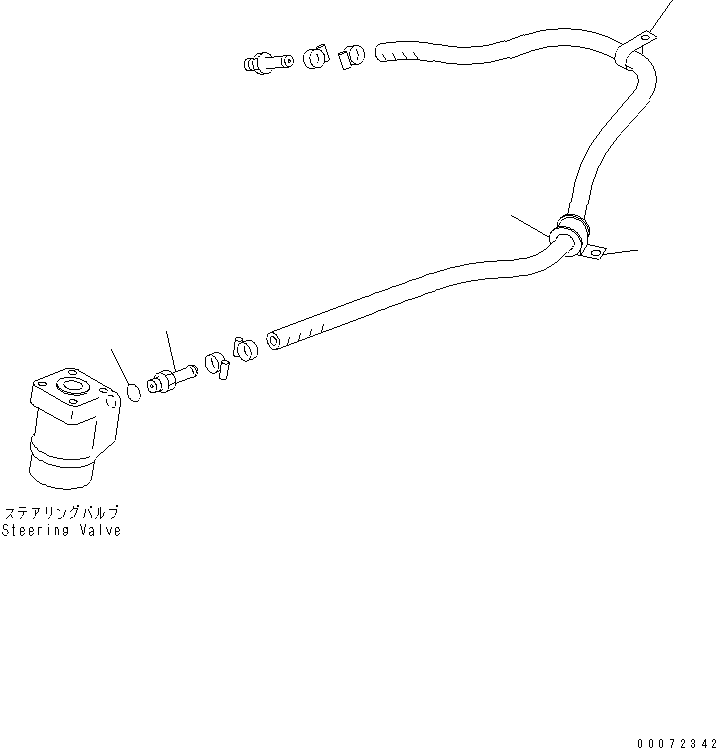 Схема запчастей Komatsu WA600-3 - РУЛЕВ. УПРАВЛЕНИЕ ЛИНИЯ (ВОЗВРАТН. ЛИНИЯ КОМПОНЕНТЫ) (СПЕЦ-Я -40С)(№-) ГИДРАВЛИКА