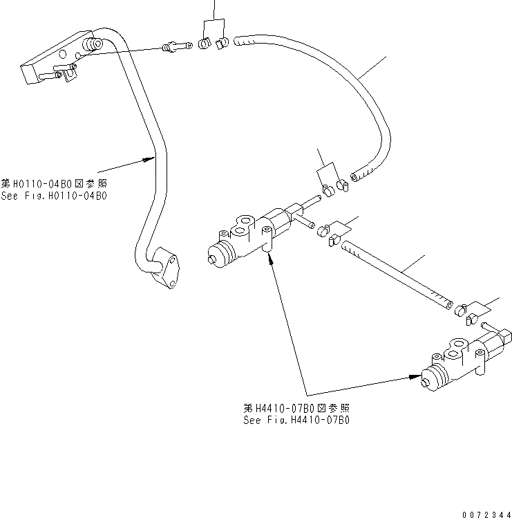 Схема запчастей Komatsu WA600-3 - РУЛЕВ. УПРАВЛЕНИЕ ЛИНИЯ (ВОЗВРАТН. ЛИНИЯ)(№-) ГИДРАВЛИКА