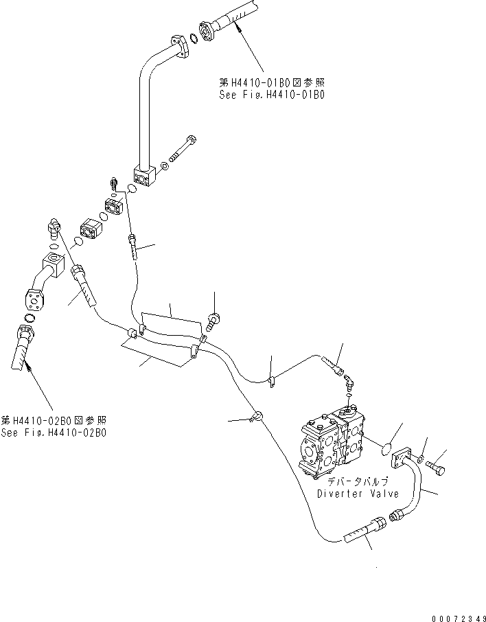 Схема запчастей Komatsu WA600-3 - ГИДРОЛИНИЯ ЭКСТРЕННОГО УПРАВЛЕНИЯ (ПЕРЕПУСКН. КЛАПАН - КОНТРОЛЬ КЛАПАН) (СПЕЦ-Я -40С)(№-) ГИДРАВЛИКА