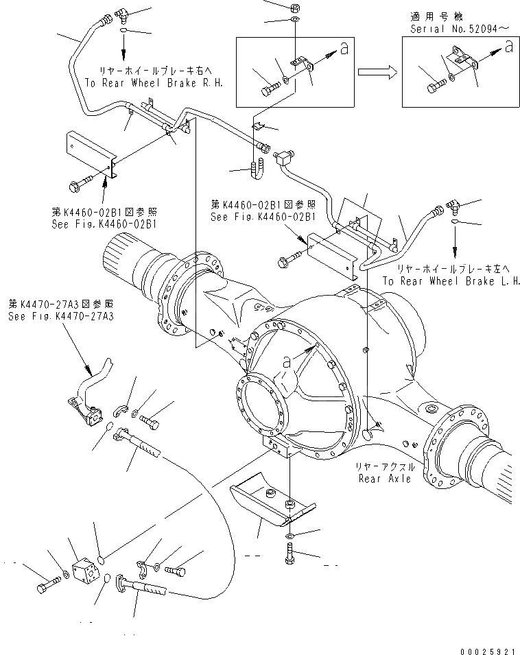 Схема запчастей Komatsu WA600-3 - ТОРМОЗ. МАСЛОПРОВОДЯЩАЯ ЛИНИЯ (ЗАДН. МОСТ ЛИНИЯ) (С ВСАСЫВ. ВЕНТИЛЯТОРОМ)(№-) КАБИНА ОПЕРАТОРА И СИСТЕМА УПРАВЛЕНИЯ