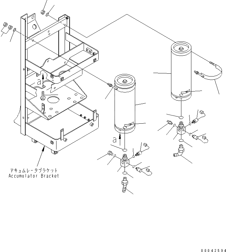 Схема запчастей Komatsu WA600-3 - УПРАВЛ-Е ТОРМОЗОМ (АККУМУЛЯТОР КОМПОНЕНТЫ) (СПЕЦ-Я -40С)(№-) КАБИНА ОПЕРАТОРА И СИСТЕМА УПРАВЛЕНИЯ