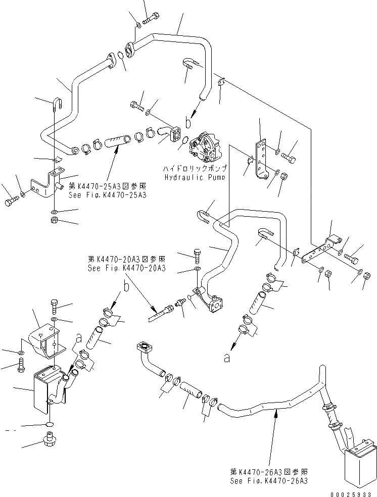 Схема запчастей Komatsu WA600-3 - ТОРМОЗ. ЛИНИЯ ОХЛАЖДЕНИЯ (/) (ЗАДН. МОСТ - НАСОС) (С ВСАСЫВ. ВЕНТИЛЯТОРОМ)(№-) КАБИНА ОПЕРАТОРА И СИСТЕМА УПРАВЛЕНИЯ