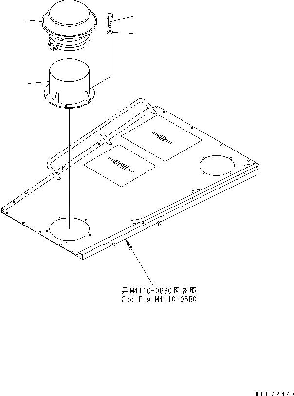 Схема запчастей Komatsu WA600-3 - КАПОТ (УДЛИНН. ВПУСК ВОЗДУХА)(№-) ЧАСТИ КОРПУСА