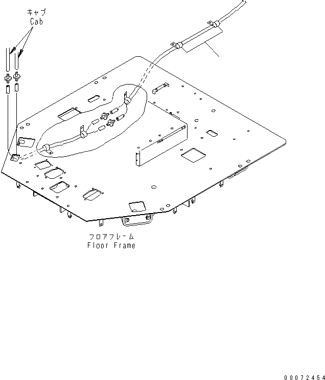 Схема запчастей Komatsu WA600-3 - КАПОТ (БАЧОК ОМЫВАТЕЛЯЛИНИЯ ЭЛЕМЕНТЫ КРЕПЛЕНИЯ)(№-) ЧАСТИ КОРПУСА