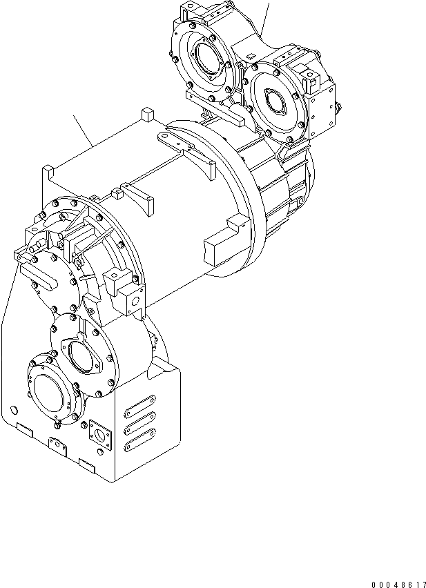 Схема запчастей Komatsu WA600-6 - ГИДРОТРАНСФОРМАТОР И ТРАНСМИССИЯ(№-) ГИДРОТРАНСФОРМАТОР И ТРАНСМИССИЯ