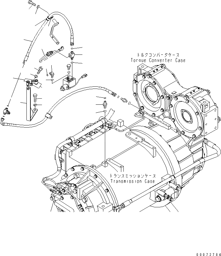 Схема запчастей Komatsu WA600-6 - ГИДРОТРАНСФОРМАТОР И ТРАНСМИССИЯ (СОЛЕНОИДНЫЙ КЛАПАН ТРУБЫ¤ /)(№7-) ГИДРОТРАНСФОРМАТОР И ТРАНСМИССИЯ