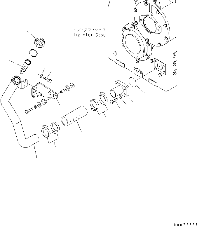 Схема запчастей Komatsu WA600-6 - ГИДРОТРАНСФОРМАТОР И ТРАНСМИССИЯ (ТРАНСМИССИЯ МАСЛОНАЛИВНОЙ ПАТРУБОК)(№7-) ГИДРОТРАНСФОРМАТОР И ТРАНСМИССИЯ