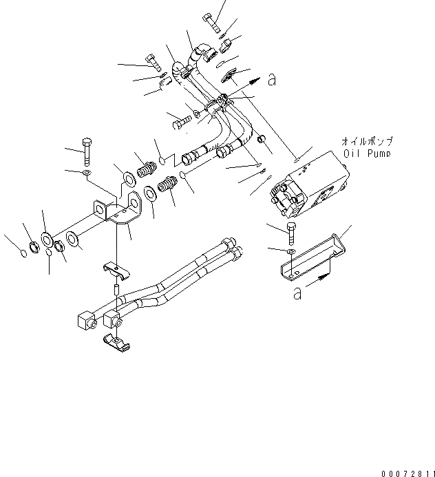 Схема запчастей Komatsu WA600-6 - ГИДРОТРАНСФОРМАТОР И ТРАНСМИССИЯ (ЛИНИЯ ПОДАЧИ) (ДЛЯ ТОРМОЗ. СИСТЕМА ОХЛАЖДЕНИЯ)(№7-) ГИДРОТРАНСФОРМАТОР И ТРАНСМИССИЯ