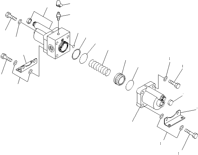 Схема запчастей Komatsu WA600-6 - ЗАДН. МОСТ (РЕГУЛ. УСИЛИЯ¤ ВНУТР. ЭЛЕМЕНТЫ)(№7-) ГИДРОТРАНСФОРМАТОР И ТРАНСМИССИЯ