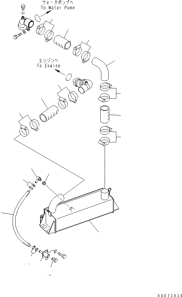 Схема запчастей Komatsu WA600-6 - ГИДРОТРАНСФОРМАТОР И ТРАНСМИССИЯ ЛИНИЯ (ОХЛАЖДЕНИЕ МАСЛА ГТР)(№7-) ГИДРОТРАНСФОРМАТОР И ТРАНСМИССИЯ