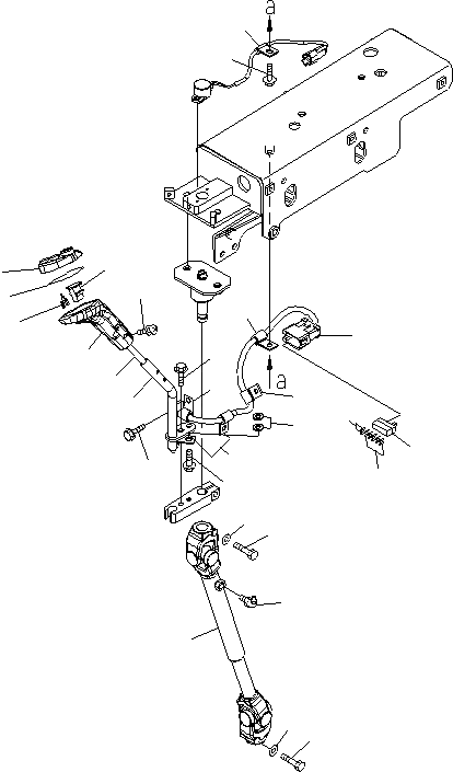 Схема запчастей Komatsu WA600-6 - ПОЛ SUB (РЫЧАГ УПРАВЛ-Я И КОМПОНЕНТЫ) (С ADVANCED УПРАВЛ-Е ДЖОЙСТИКОМ)(№-) КАБИНА ОПЕРАТОРА И СИСТЕМА УПРАВЛЕНИЯ