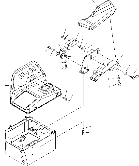 Схема запчастей Komatsu WA600-6 - ПОЛ SUB (ПРАВ. КОНСОЛЬ COVER) (С ADVANCED УПРАВЛ-Е ДЖОЙСТИКОМ)(№-) КАБИНА ОПЕРАТОРА И СИСТЕМА УПРАВЛЕНИЯ