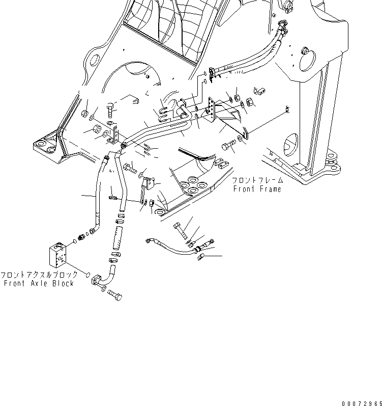 Схема запчастей Komatsu WA600-6 - ТОРМОЗНАЯ ГИДРОЛИНИЯ (ЛИНИЯ ОХЛАЖДЕНИЯ¤ ПЕРЕДН.¤ /) (С ТОРМОЗ. COOOLING)(№7-) КАБИНА ОПЕРАТОРА И СИСТЕМА УПРАВЛЕНИЯ