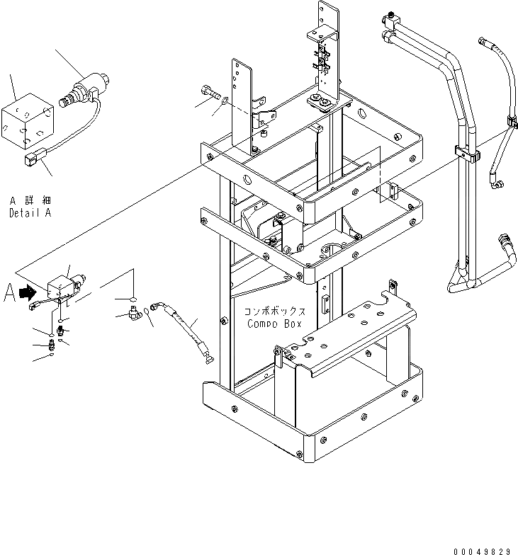 Схема запчастей Komatsu WA600-6 - COMPO КОРПУС (СОЛЕНОИДНЫЙ КЛАПАН)(№7-) КАБИНА ОПЕРАТОРА И СИСТЕМА УПРАВЛЕНИЯ