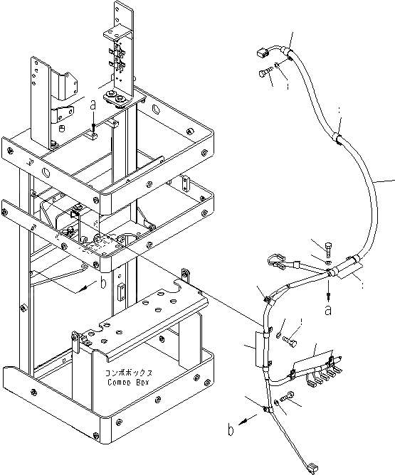 Схема запчастей Komatsu WA600-6 - COMPO КОРПУС (COMPO КОРПУС ЭЛЕКТРОПРОВОДКА)(№7-) КАБИНА ОПЕРАТОРА И СИСТЕМА УПРАВЛЕНИЯ