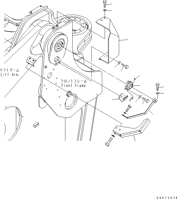 Схема запчастей Komatsu WA600-6 - СТРЕЛА ПОЗИЦИОНЕР(№7-) КАБИНА ОПЕРАТОРА И СИСТЕМА УПРАВЛЕНИЯ