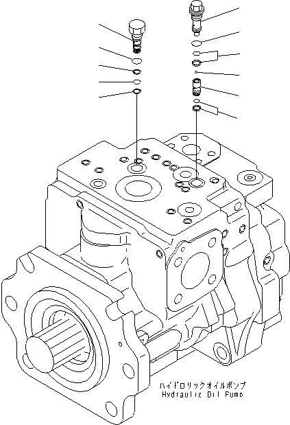 Схема запчастей Komatsu WA600-6 - ГИДР. НАСОС. (РУЛЕВ. УПРАВЛЕНИЕ) (/)(№-) ОСНОВН. КОМПОНЕНТЫ И РЕМКОМПЛЕКТЫ