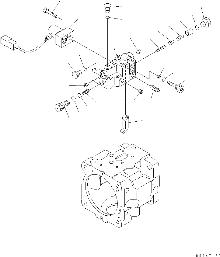 Схема запчастей Komatsu WA600-6 - ГИДР. НАСОС. (ВЕНТИЛЯТОР) (/)(№-) ОСНОВН. КОМПОНЕНТЫ И РЕМКОМПЛЕКТЫ