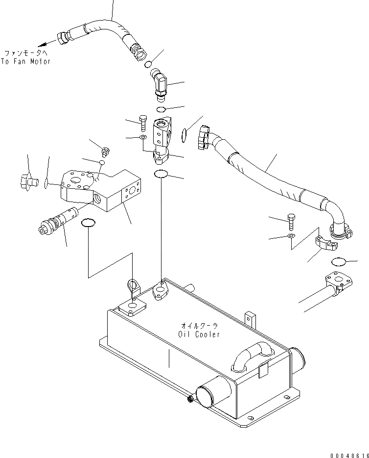 Схема запчастей Komatsu WA600-6R - ЛИНИЯ ОХЛАЖДЕНИЯ (/)(№-) СИСТЕМА ОХЛАЖДЕНИЯ
