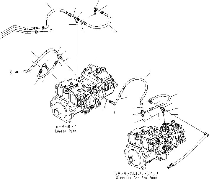 Схема запчастей Komatsu WA600-6R - ГИДРОТРАНСФОРМАТОР И ТРАНСМИССИЯ (ГЛАВН. ЛИНИЯ¤ /) ГИДРОТРАНСФОРМАТОР И ТРАНСМИССИЯ