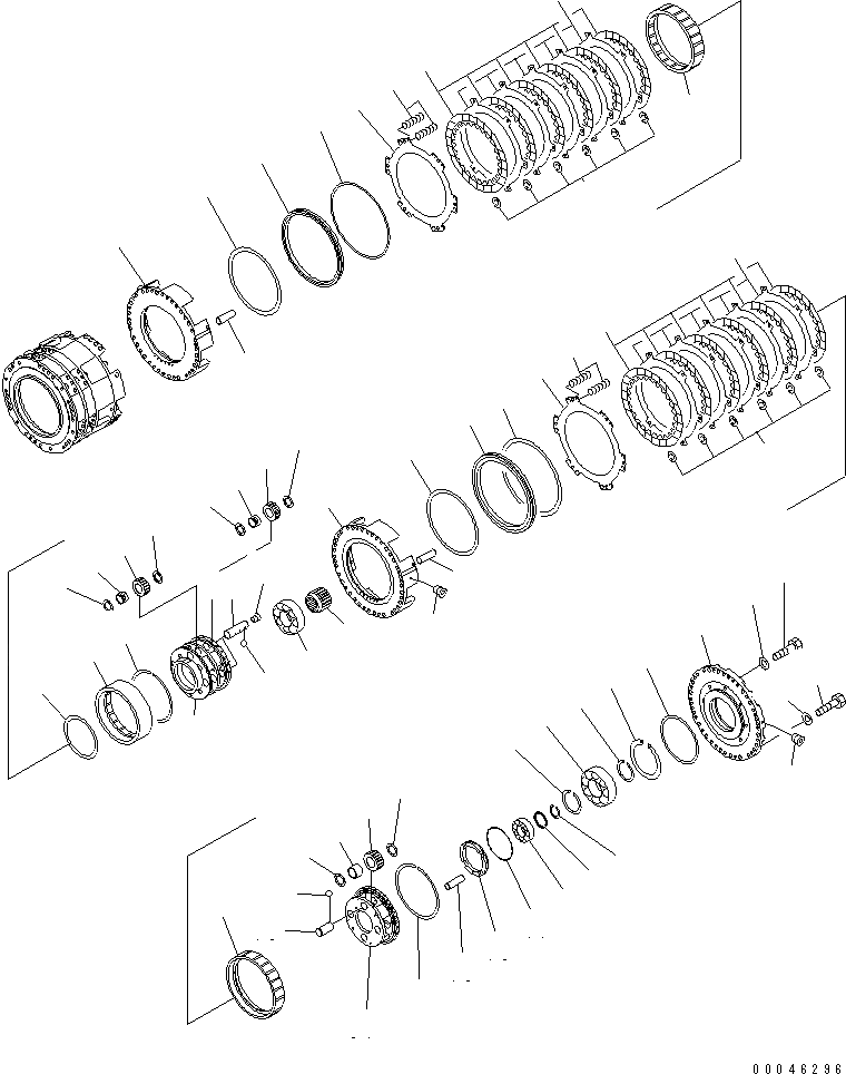 Схема запчастей Komatsu WA600-6R - ТРАНСМИССИЯ (ВПЕРЕД/НАЗАД КОЖУХ) ГИДРОТРАНСФОРМАТОР И ТРАНСМИССИЯ