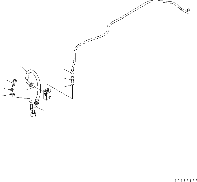 Схема запчастей Komatsu WA600-6R - ЗАДН. МОСТ (ЗАДН. МОСТ ТРУБЫ) (ДЛЯ ТОРМОЗ. СИСТЕМА ОХЛАЖДЕНИЯ) ГИДРОТРАНСФОРМАТОР И ТРАНСМИССИЯ