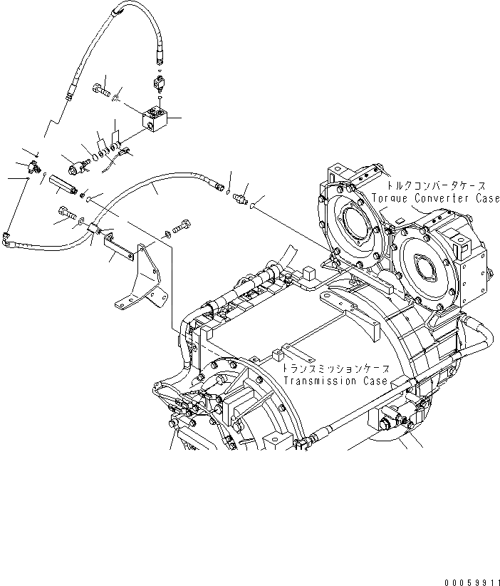 Схема запчастей Komatsu WA600-6R - ГИДРОТРАНСФОРМАТОР И ТРАНСМИССИЯ ЛИНИЯ (СОЛЕНОИДНЫЙ КЛАПАН ТРУБЫ /)(№-) ГИДРОТРАНСФОРМАТОР И ТРАНСМИССИЯ