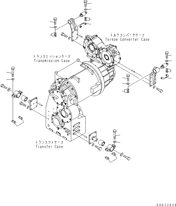 Схема запчастей Komatsu WA600-6R - ГИДРОТРАНСФОРМАТОР И ТРАНСМИССИЯ КРЕПЛЕНИЕS ГИДРОТРАНСФОРМАТОР И ТРАНСМИССИЯ