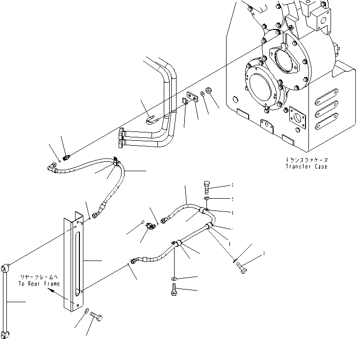 Схема запчастей Komatsu WA600-6R - ТРАНСМИССИЯ МАСЛОНАЛИВНОЙ ПАТРУБОК (/)(№-) ГИДРОТРАНСФОРМАТОР И ТРАНСМИССИЯ