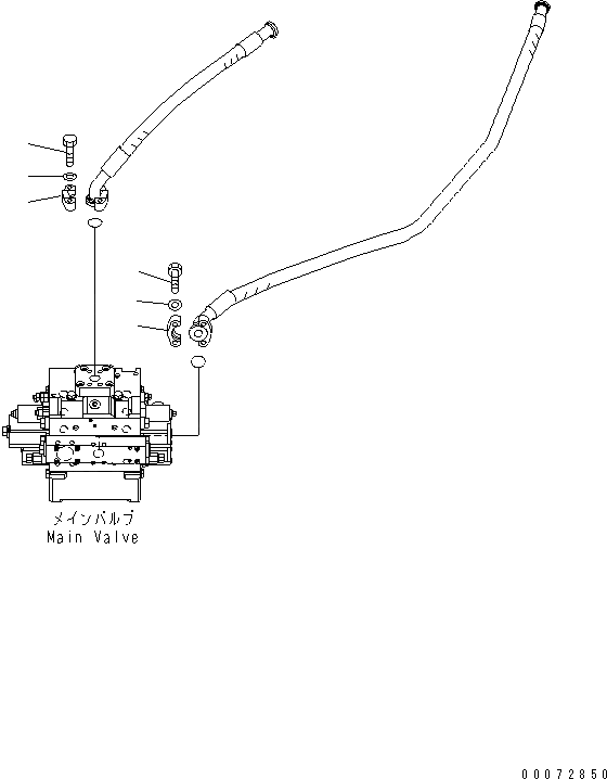 Схема запчастей Komatsu WA600-6R - ОСН. ГИДРАВЛ. КЛАПАН КОМПОНЕНТЫ (/) ГИДРАВЛИКА