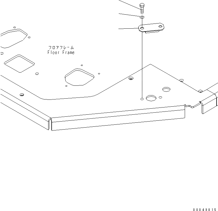 Схема запчастей Komatsu WA600-6R - КАБИНА (РУЛЕВ. УПРАВЛЕНИЕ РЫЧАГ БЛОКИРОВКИ) КАБИНА ОПЕРАТОРА И СИСТЕМА УПРАВЛЕНИЯ