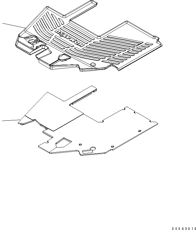 Схема запчастей Komatsu WA600-6R - ПОЛ МАТЕРИАЛ КАБИНА ОПЕРАТОРА И СИСТЕМА УПРАВЛЕНИЯ
