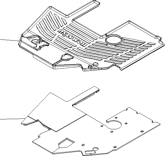Схема запчастей Komatsu WA600-6R - ПОКРЫТИЕ ПОЛА(С ADVANCED УПРАВЛ-Е ДЖОЙСТИКОМ) КАБИНА ОПЕРАТОРА И СИСТЕМА УПРАВЛЕНИЯ