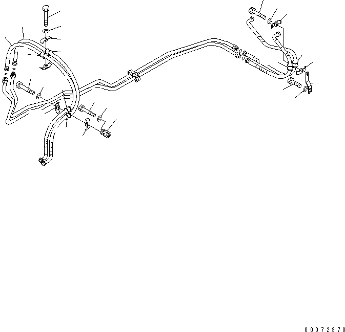 Схема запчастей Komatsu WA600-6R - ТОРМОЗНАЯ ГИДРОЛИНИЯ (ЛИНИЯ ОХЛАЖДЕНИЯ¤ ЗАДН.) (ОХЛАДИТЕЛЬ ЛИНИЯ¤ /) (С ТОРМОЗ. ОХЛАЖД-Е) КАБИНА ОПЕРАТОРА И СИСТЕМА УПРАВЛЕНИЯ