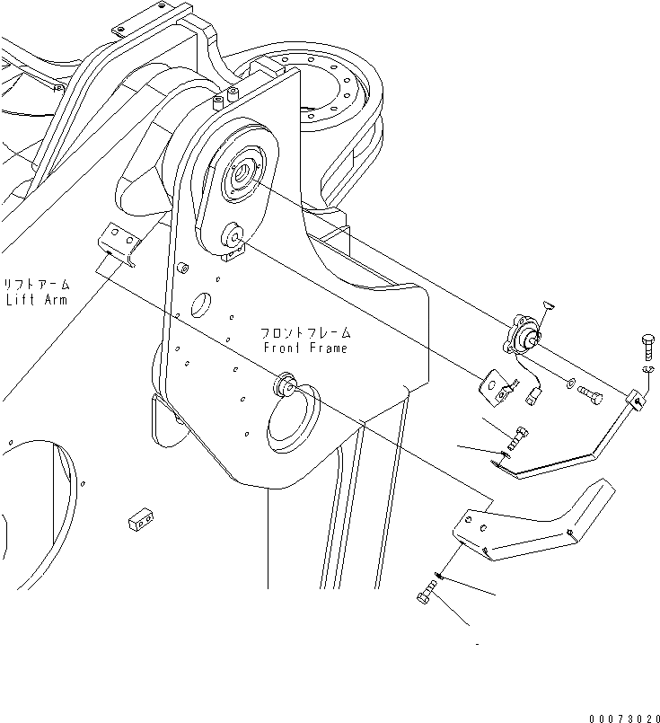 Схема запчастей Komatsu WA600-6R - СТРЕЛА И КОЛЕНЧАТЫЙ РЫЧАГ (СТРЕЛА ПОЗИЦИОНЕР) РАБОЧЕЕ ОБОРУДОВАНИЕ