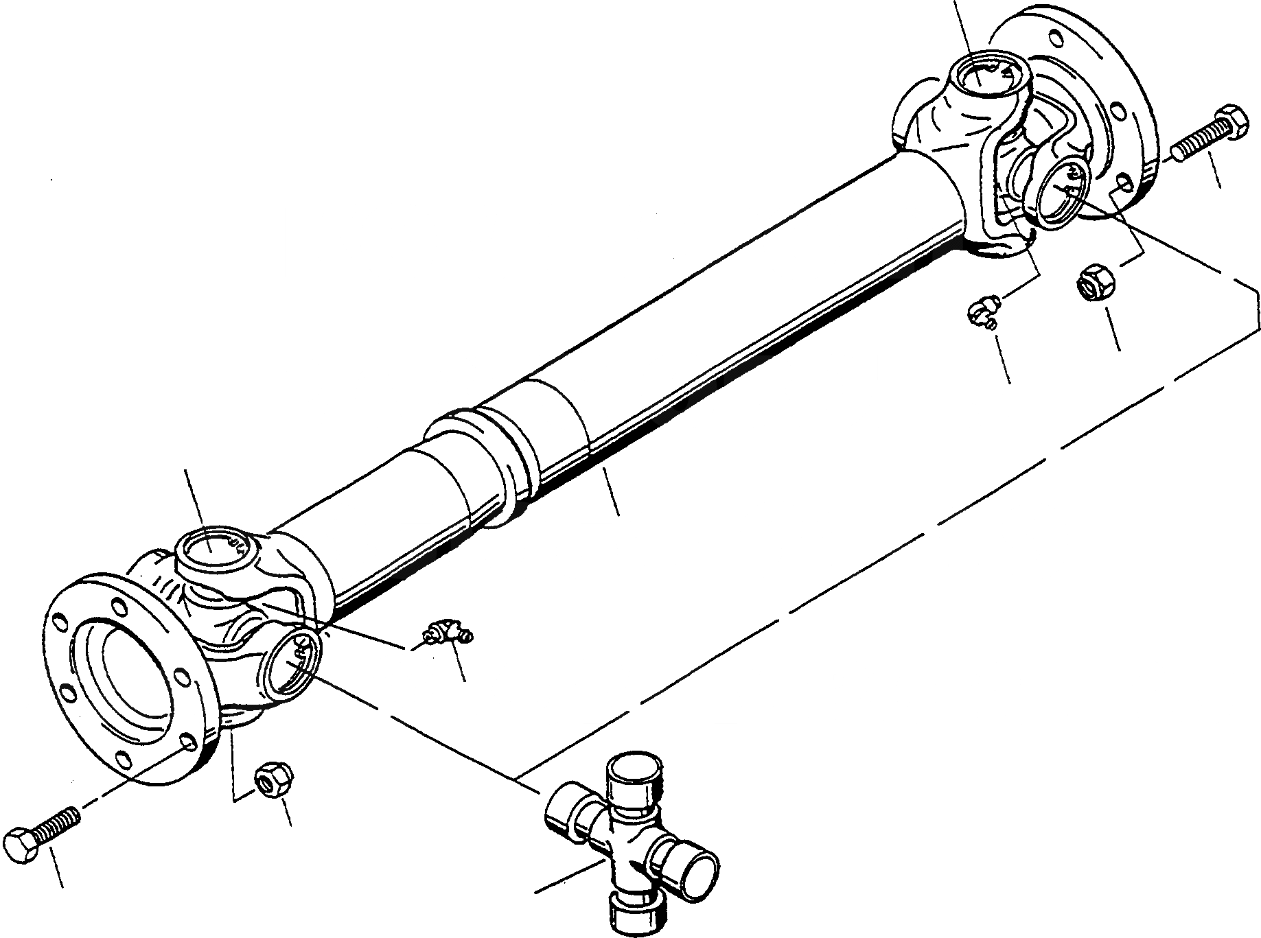 Схема запчастей Komatsu WA60-1 - КРЕСТОВИНА ТРАНСМИССИЯ, КРЕСТОВИНА