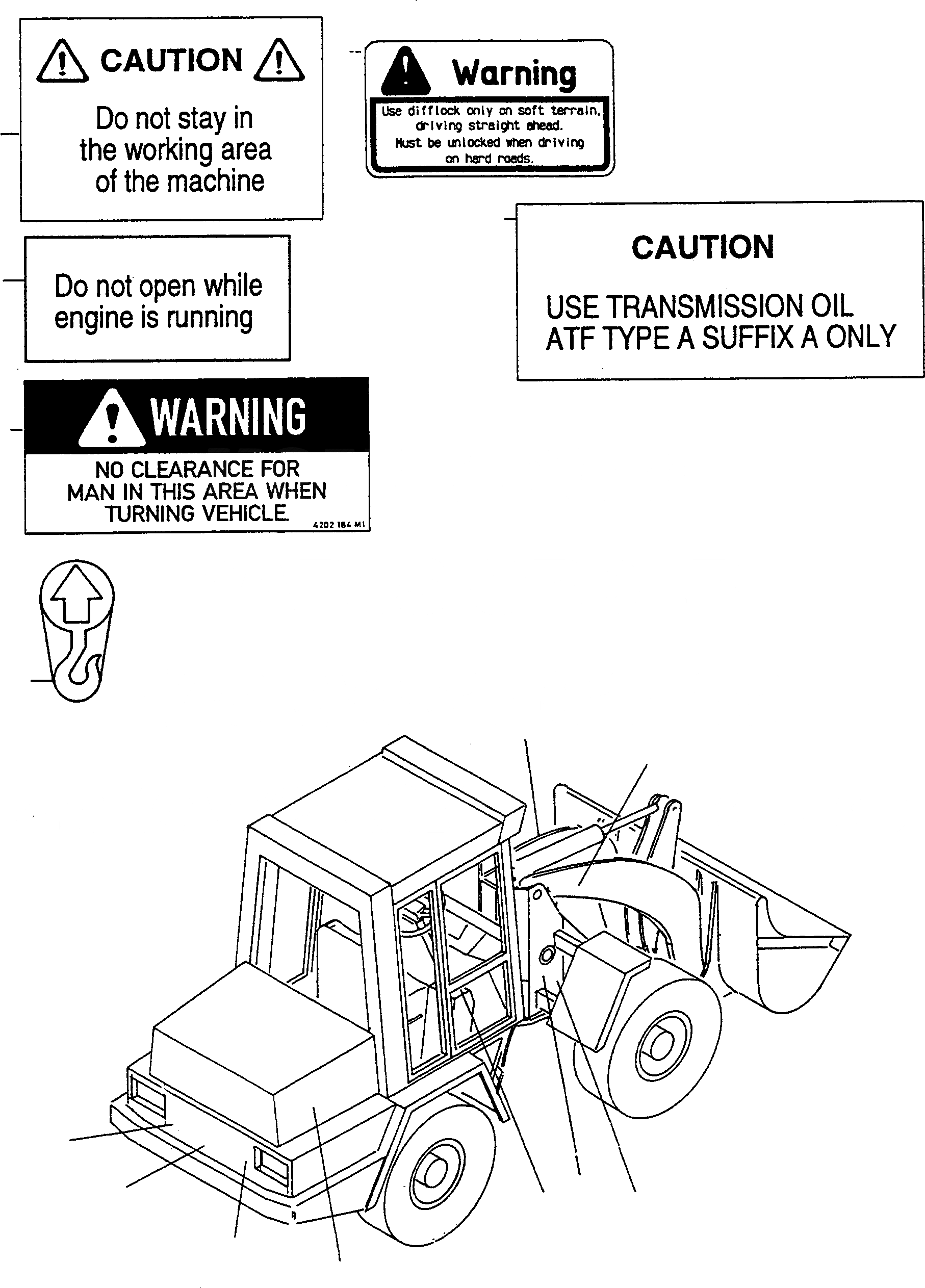 Схема запчастей Komatsu WA60-1 - ТАБЛИЧКИS, АНГЛ. ИНСТРУМЕНТ, АКСЕССУАРЫ, БУКВЕНН.