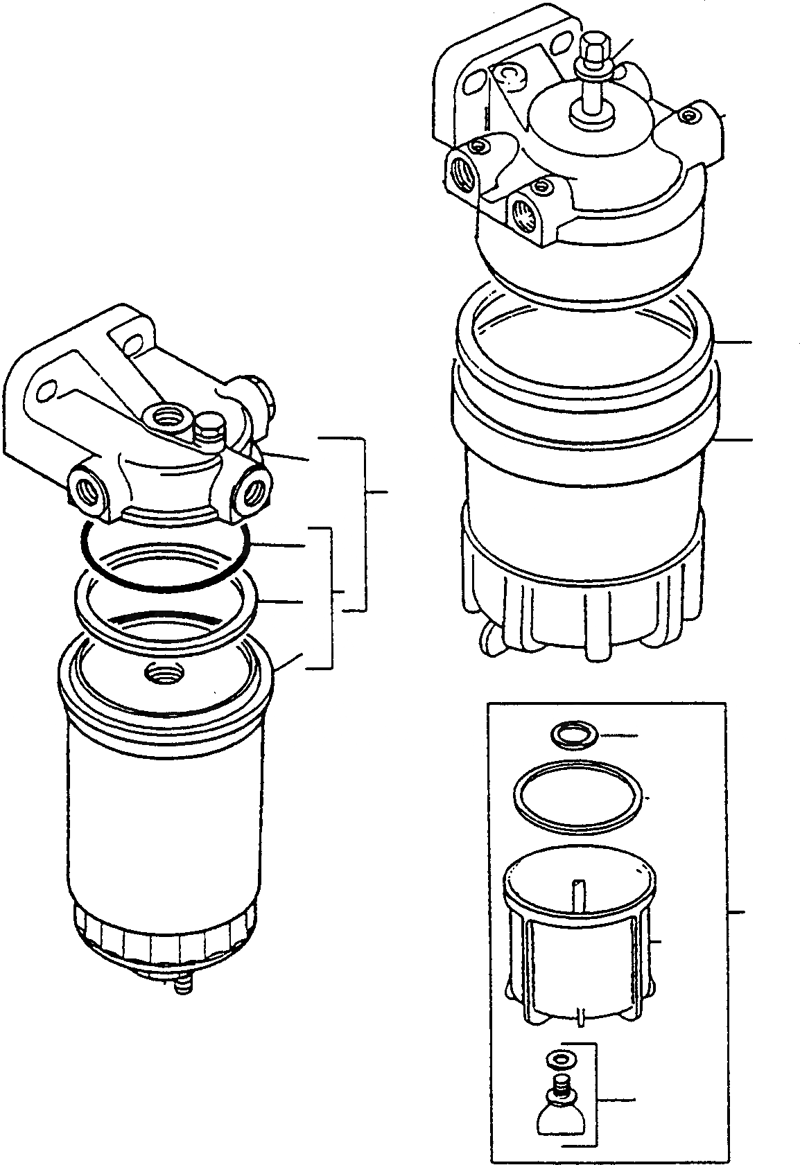 Схема запчастей Komatsu WA60-1 - ТОПЛИВН. ФИЛЬТР. ДВИГАТЕЛЬ, КРЕПЛЕНИЕ ДВИГАТЕЛЯ