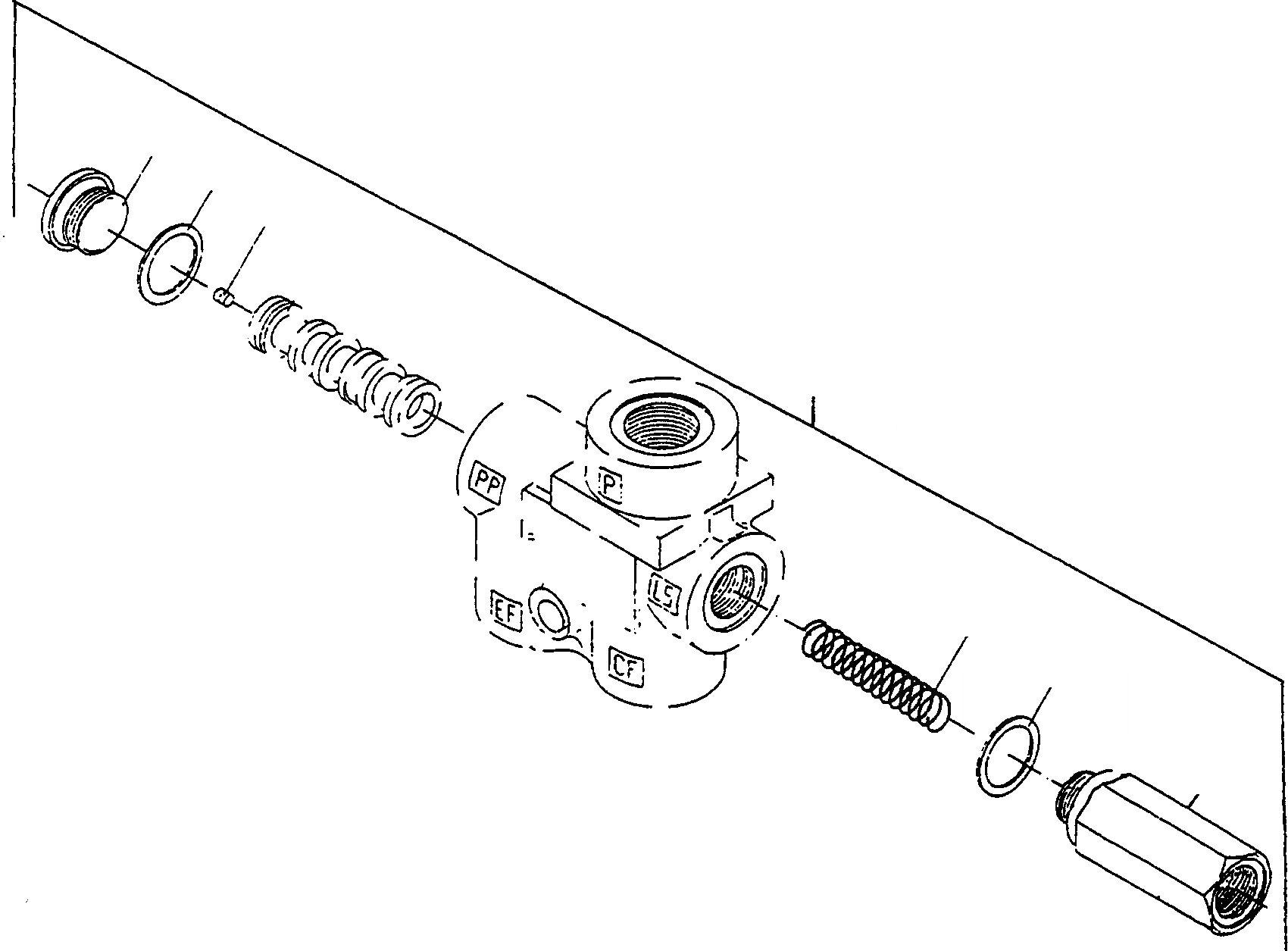 Схема запчастей Komatsu WA60-1 - ПРИОРИТЕТН. КЛАПАН 7 РУЛЕВ. УПРАВЛЕНИЕ