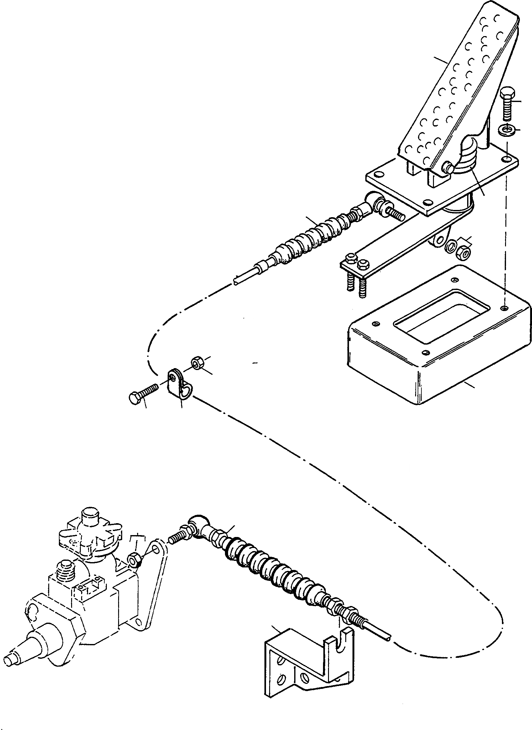 Схема запчастей Komatsu WA60-1 - УПРАВЛ-Е ДВИГАТЕЛЕМ ДВИГАТЕЛЬ, КРЕПЛЕНИЕ ДВИГАТЕЛЯ